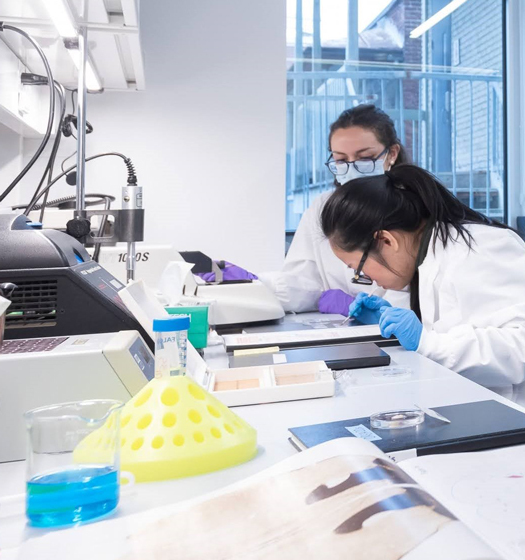 A few women in a lab