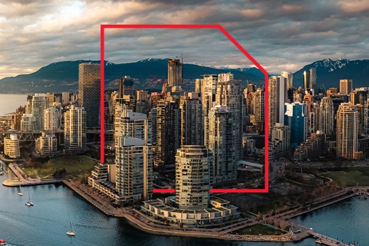 A city with a body of water